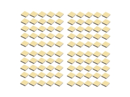 100 Peças De Suportes Adesivos Para Cabos, Base Autoadesiva Com Ventosa, 25x25mm, Preto Amarelo