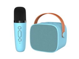 Caixa de Som Ktv Bluetooth LAXISCREED Portátil com Microfone