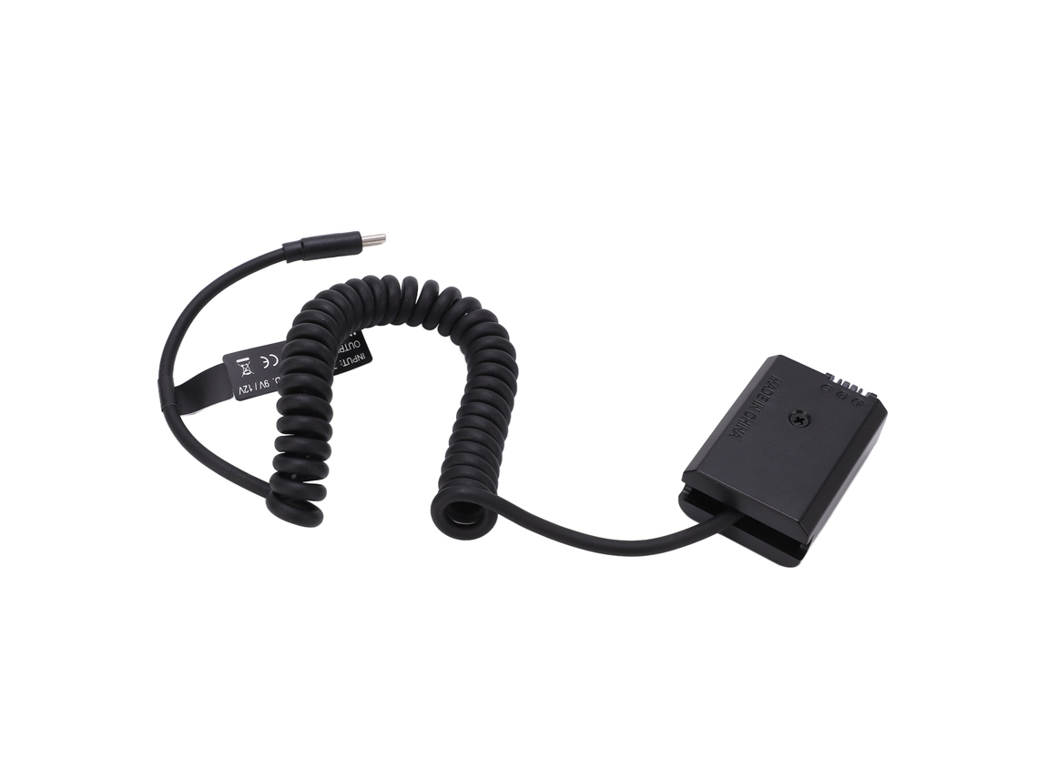 Adaptador De Alimentação Usb-c E Bateria Falsa Fw50 Decodificada Para Sony A6000 A6500 A9 A7