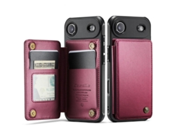 Capa Para Iphone 17 Air Com Compartimento Para Cartão E Proteção Rfid.