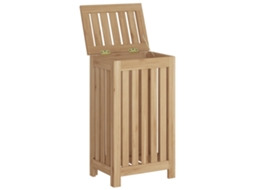 Cesto de roupa suja VIDAXL Marrom Madeira (35x25x60 cm)