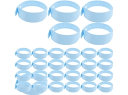 Pacote Com 100 Pulseiras Descartáveis De Plástico Para Identificação Hospitalar, Pulseiras De Pvc Macias E Resistentes À