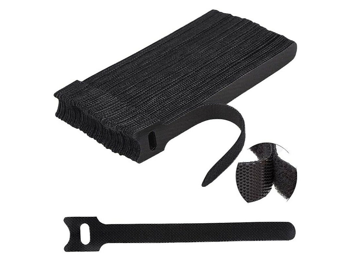 Lurelia Abraçadeiras Para Cabos 100 Peças 150 Mm 12 Mm 3 Cm Reutilizáveis Para Gestão De Cabos