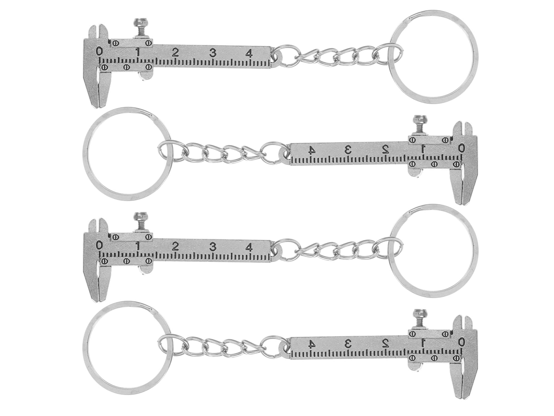 Conjunto De Paquímetro Vernier Mini Plafope Em Aço Inoxidável, 4