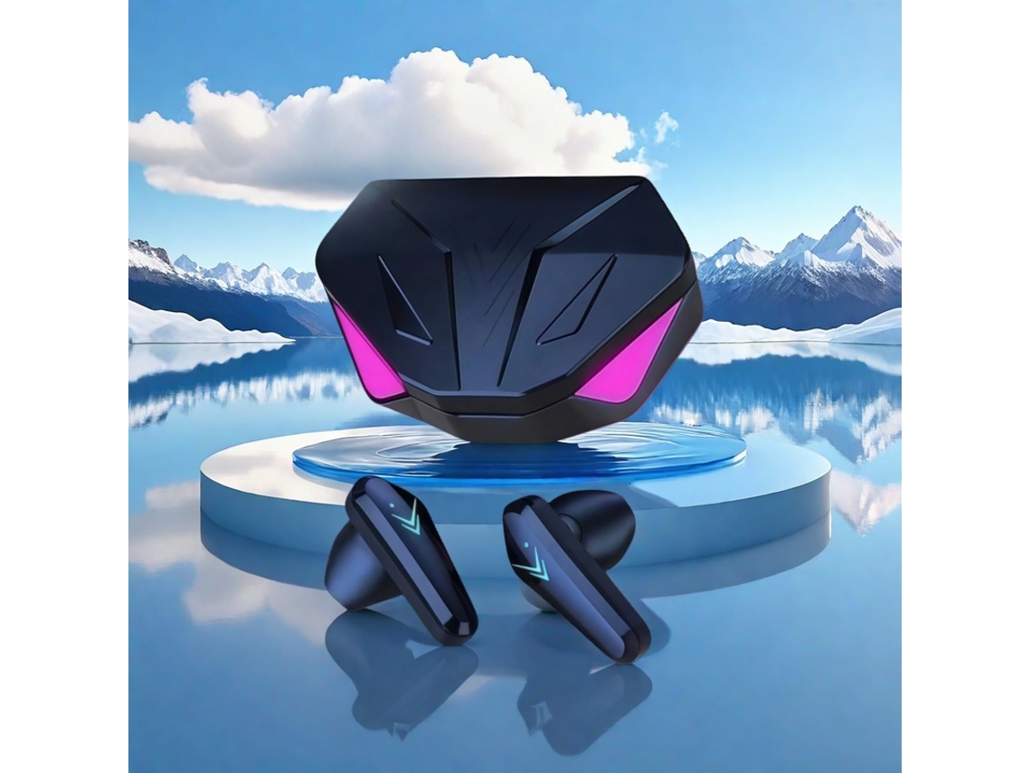 Fone de Ouvido Gamer Sem Fio Bluetooth, Microfone, Graves Estéreo, À Prova D'água MDUG