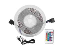 2026 tiras Led Rgb Usb com Controle Remoto para Iluminação de Fundo de Tv e Decoração Interior com Mudança de Cor