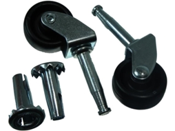 Kit Completo Com 20 Rodízios Giratórios Reforçados De 31 Mm Para Rodas De Boneca.