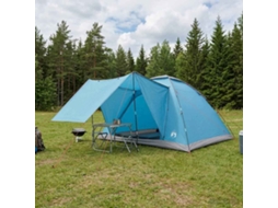 Vidaxl Barraca De Camping Com Telhado Azul 6 Pessoas Poliéster E Aço