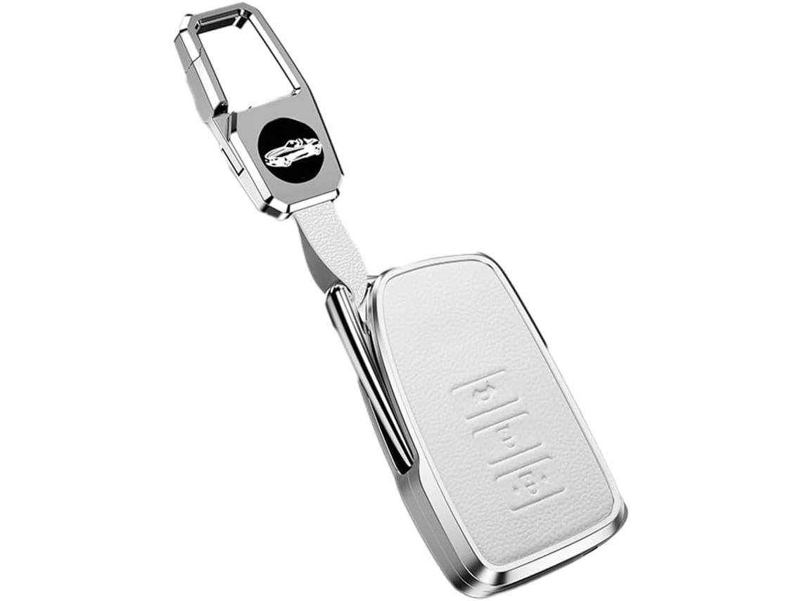 Capa De Couro E Liga Metálica Para Chave Carro Lexus Rx300 Nx200 Es250 Lx570, Capa Protetora Com Fivela De Metal Premium