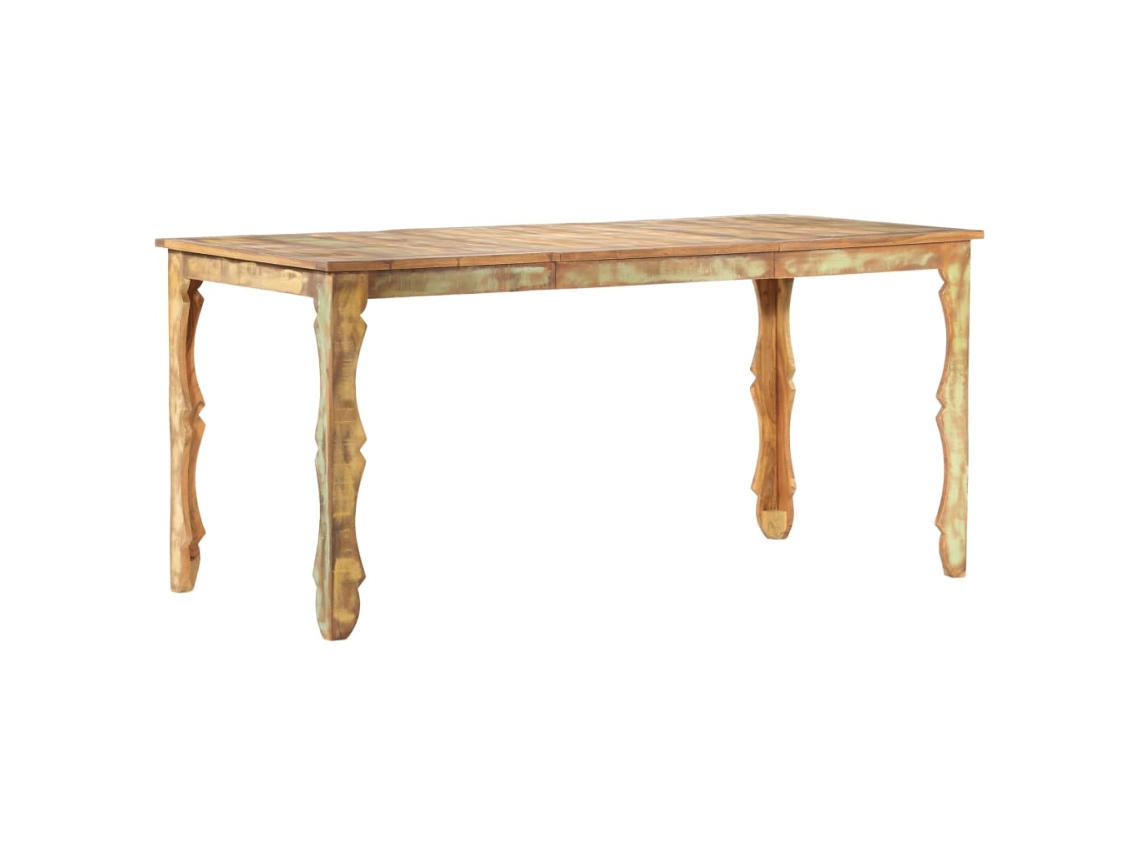 Vidaxl Mesa De Jantar 160x80x76 Cm Madeira Recuperada Maciça