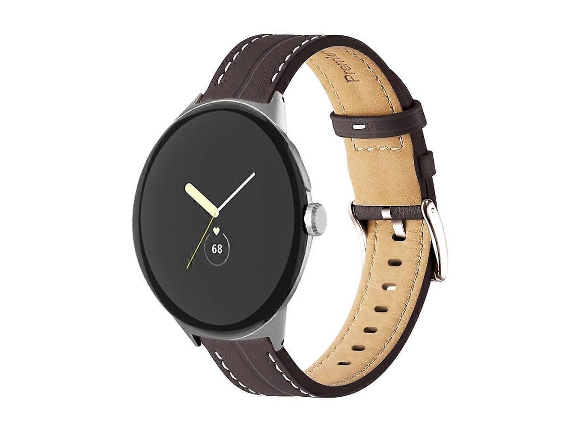 Pulseira De Couro Com Ranhuras Para Relógio Google Pixel