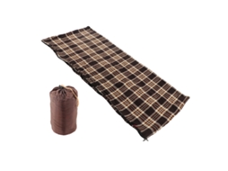 Saco de Dormir Polar Portátil para Camping Adulto Café