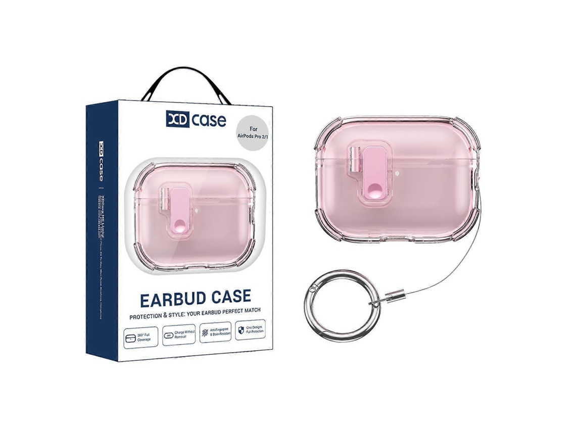 Capa Xdcase transparente de silicone com abertura automática para AirPods Pro 2/1 GIECY