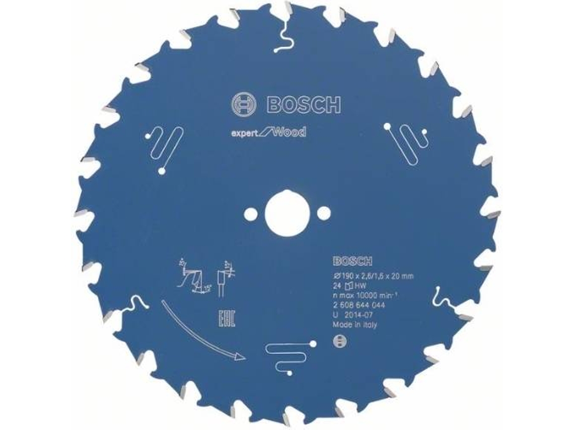 Disco de Serra Circular BOSCH Expert para Madeira 190x20x2.6 mm - 24