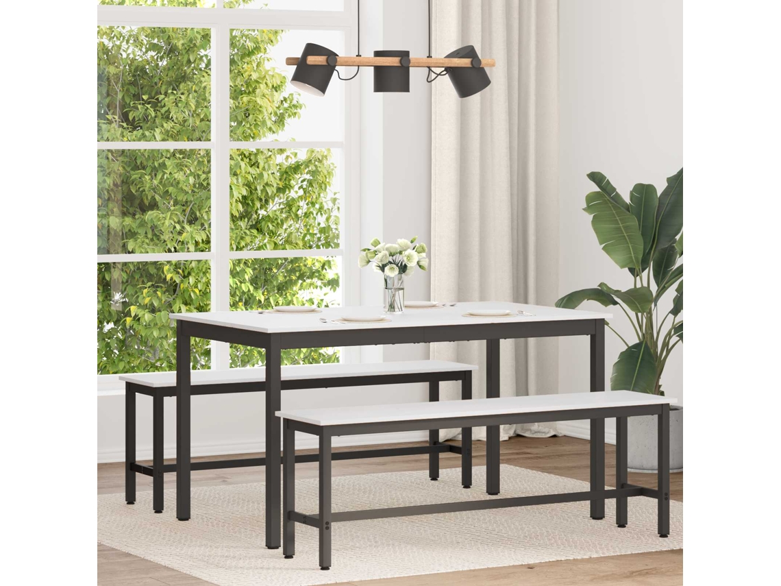 Vidaxl Mesa De Jantar Branco 140 X 80 X 75 Cm