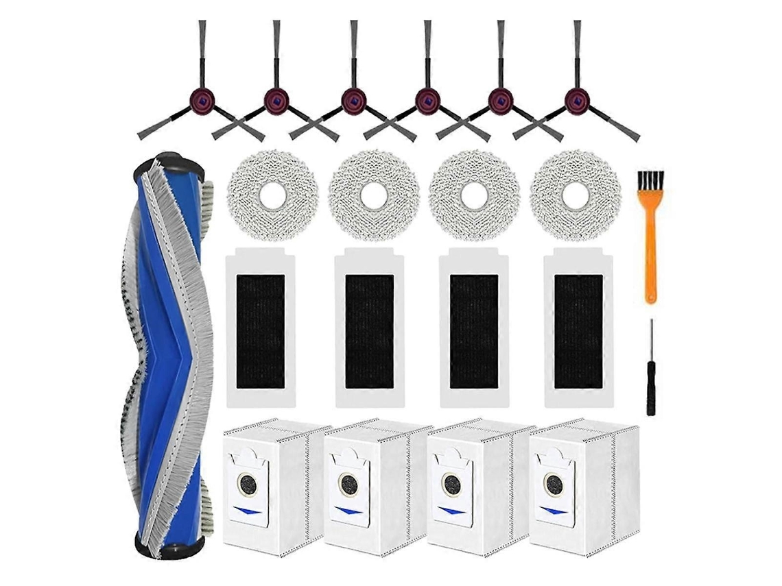 Conjunto De 21 Peças Compatível Com O Aspirador Robô T30s/t30s Combo: Escova Principal, Escova Lateral, Filtro Hepa, Pano De Limpeza E Saco Para Pó