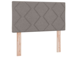 Cabeceira | Painel De Cama Cinzento-acastanhado 80 Cm Tecido
