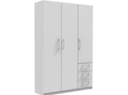 Roupeiro House 3P+3G Cor Branco