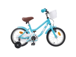 Vidaxl Bicicleta Infantil 12 Polegadas Para 2-4 Anos Azul-claro