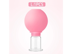 Ventosa de Massagem de Borracha, Efeito Lifting Facial a Vácuo, Tamanhos P, M e Gg MDUG (rosa G)