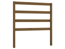 Bed Headboard, Bed Headboards Vidaxl Marrom Madeira De Pinho (106 X 100 Cm)