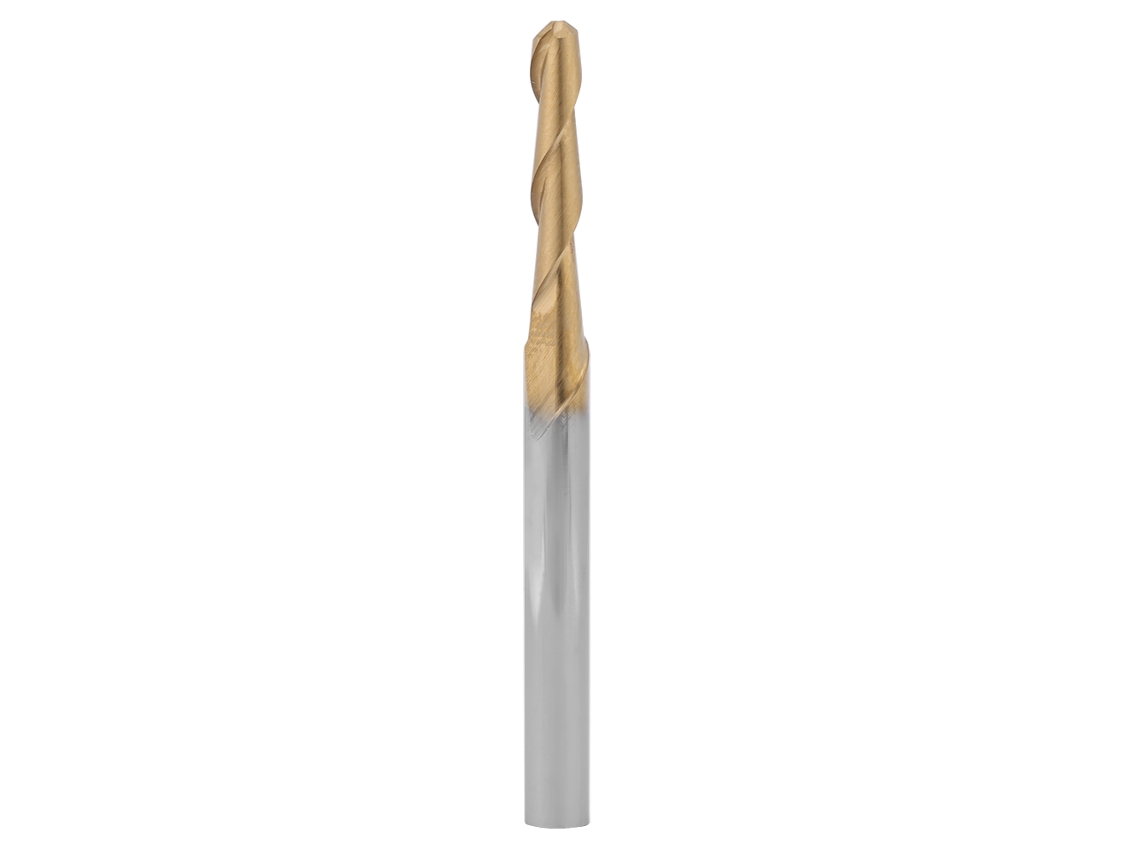 Fresa De Ponta Redonda Com Revestimento De Titânio 3.175mm (1/8in) Para Fresamento E Gravura