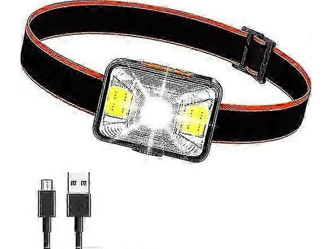 Lanterna De Cabeça Led Vermelha Recarregável Por Usb Para Áreas Externas, Ideal Para Camping, Ciclismo, Caminhadas E Corridas. Olysi Shop