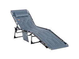 Redário para 2 Pessoas com Suporte, Bolso Lateral e Toldo, Capacidade 180 Kg, 175x112x165 Cm, Bege | S/MARCA