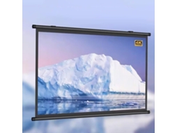 Tela de Projeção 40" 16:9 Portátil, para Uso Doméstico e Externo