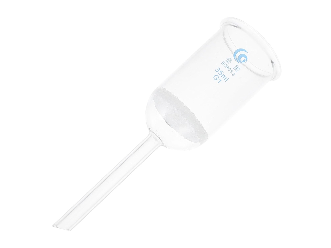 Funil De Vidro Wooneky 35ml Com Núcleo Areia E Superfície Lisa Para Filtração Óleo Análise Química