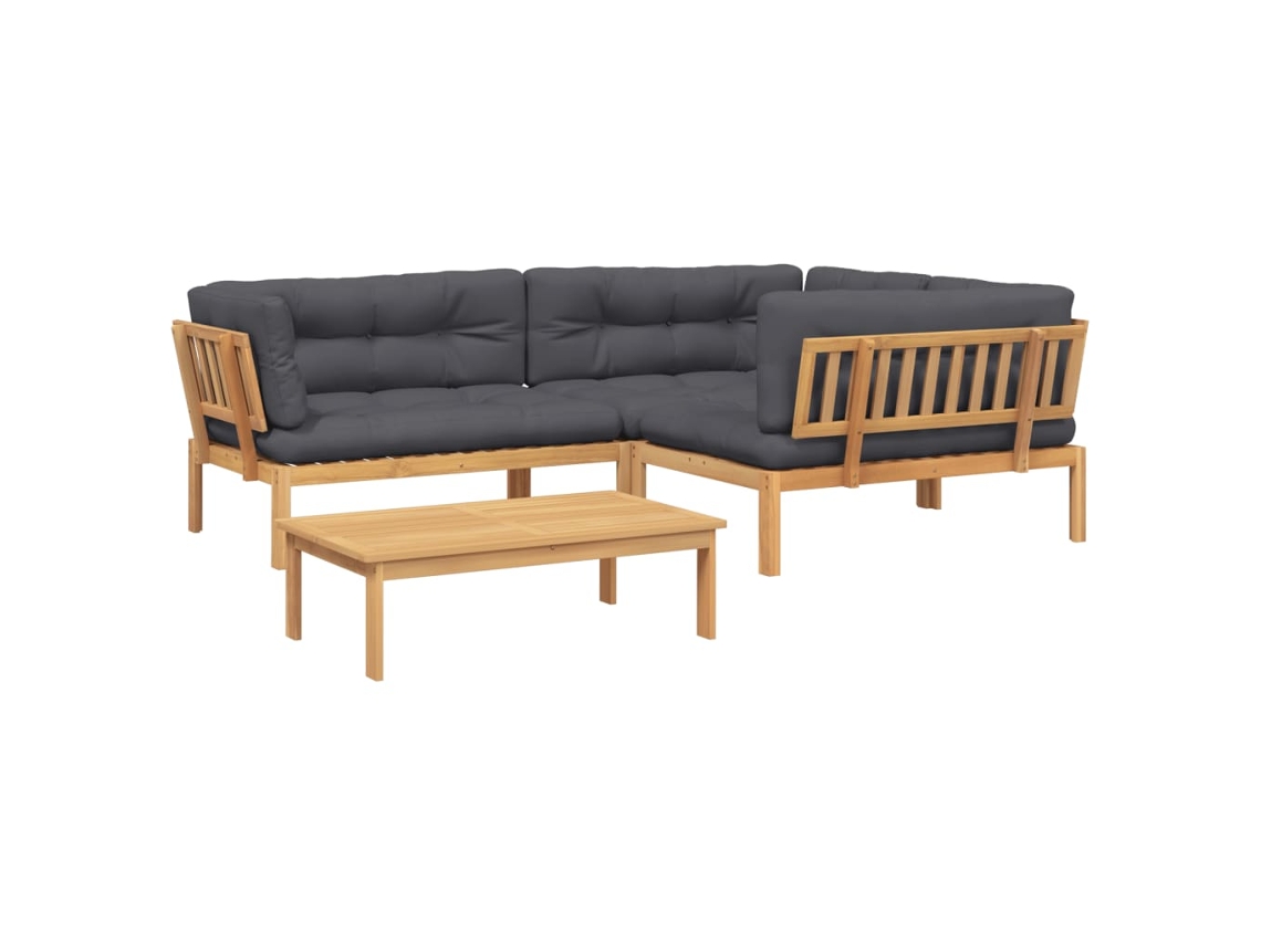 Pallet Sofa Set, Pallet Sofa Sets Vidaxl Marrom Madeira De Acácia (n/a)