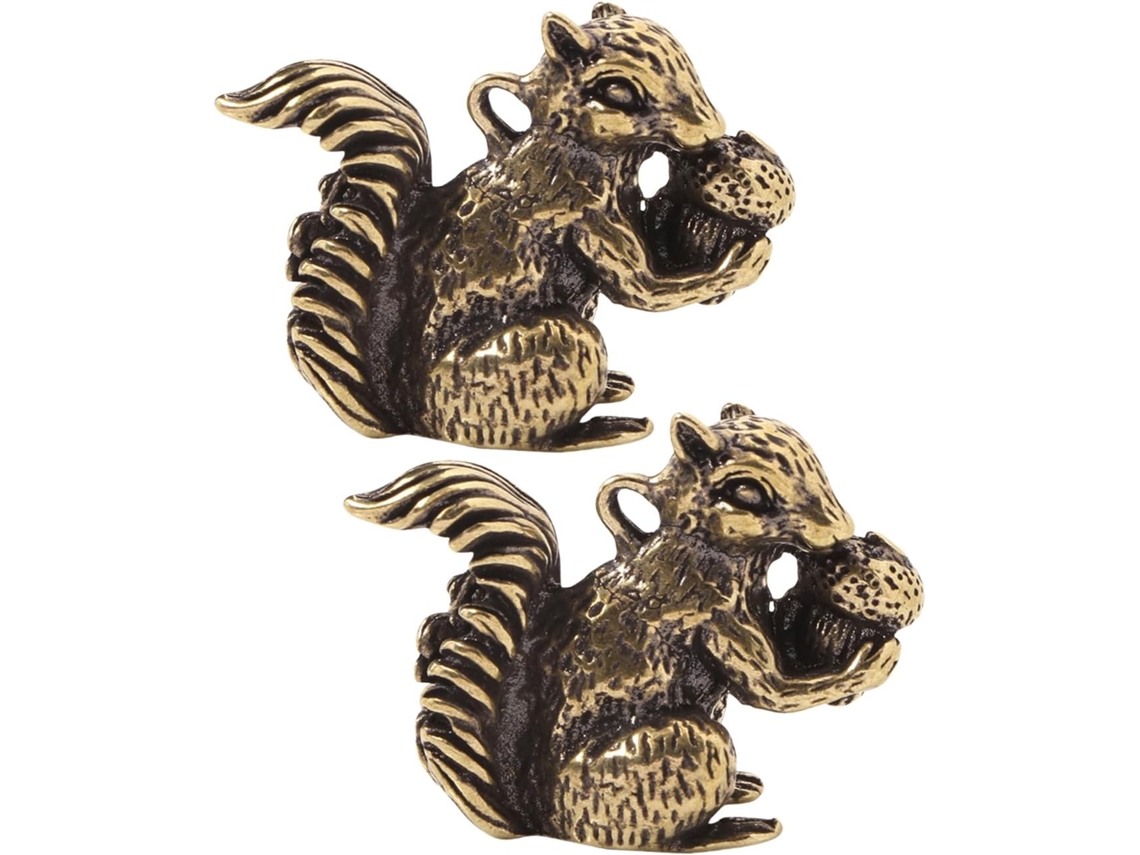 Porta-incenso De Metal Em Formato De Esquilo, 2 Peças, Charme Decorativo, Versátil Para Ambientes Internos
