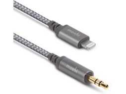 Cabo MOSHI 53570 (Jack 3.5 mm - Lightning - 1.2m - Cinza)