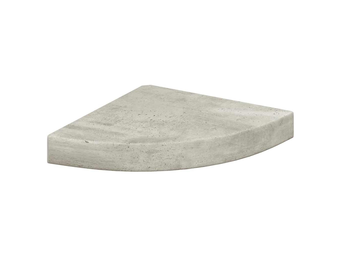 Prateleira de Canto Parede 25x25x3,8 Cm MDF Cinzento Cimento MAISON EXCLUSIVE
