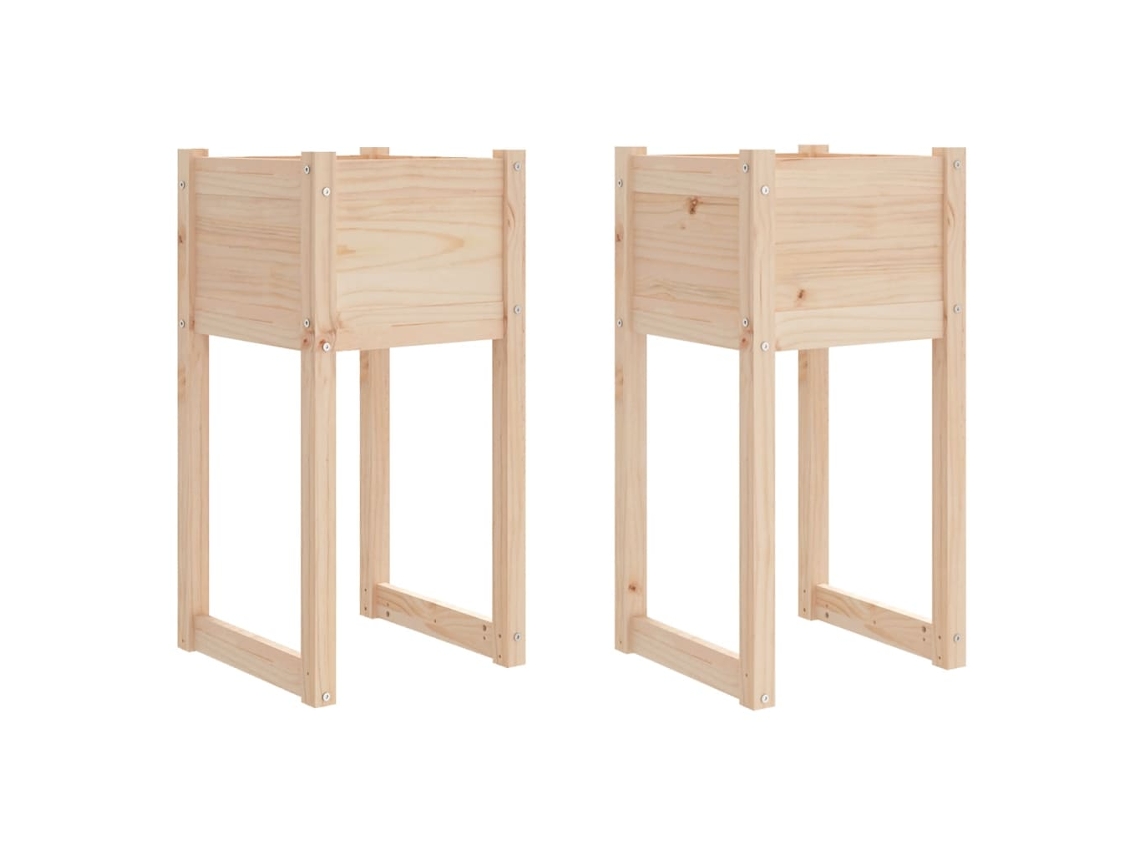Planter, Planters Vidaxl Marrom Madeira De Pinho (40 X 40 X 81 Cm)