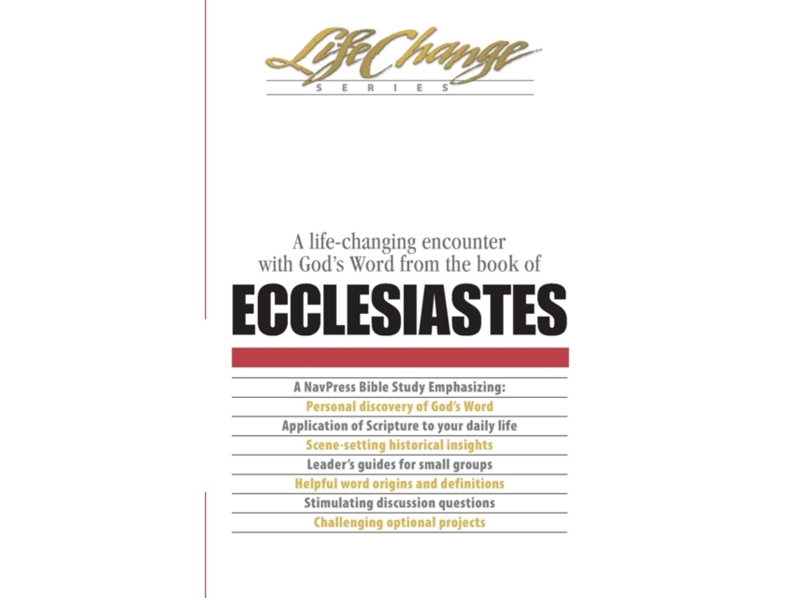 Livro Ecclesiastes de The Navigators (Inglês)