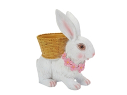 Ornamento de Coelho LAXISCREED Branco Jardim