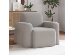 Vidaxl Poltrona Cinzento-claro Bouclé