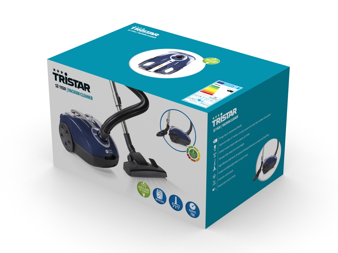 Aspirador com Saco TRISTAR SZ1920 (78 dB Saco de pó 2 L) Worten.pt