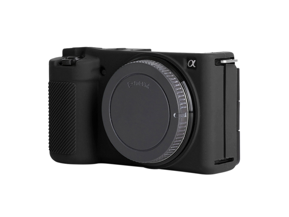 Capa Protetora De Silicone Macio Para Sony Zv-e10 Preta