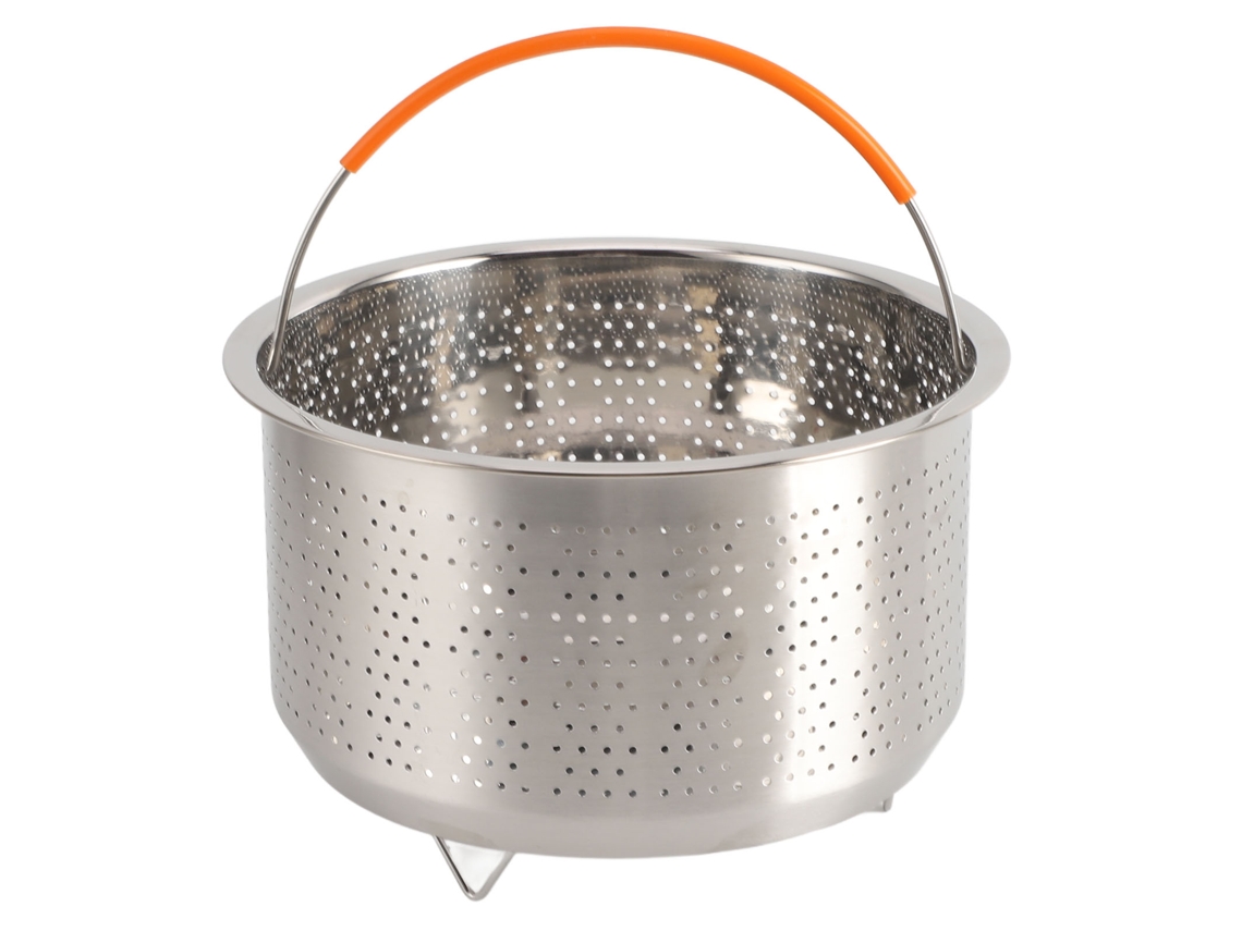 Cesta de Vapor de Aço Inoxidável para Arroz e Legumes