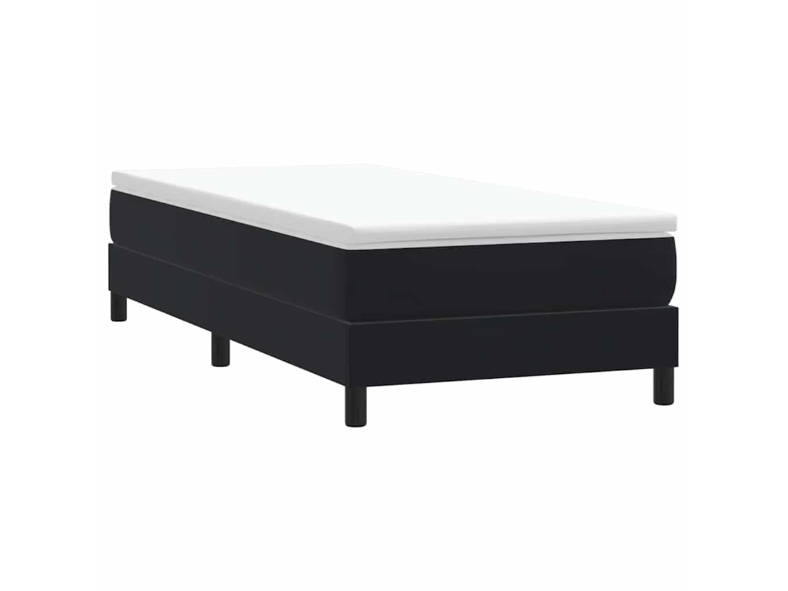 Vidaxl Box Cama De Primavera Sem Colchão Preto 90x210 Cm Veludo