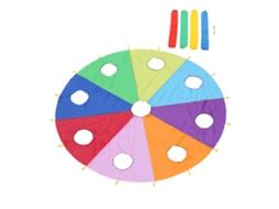 JOGO de minhoca com paraquedas inflável Business, 9 buracos, ao ar livre | S/MARCA