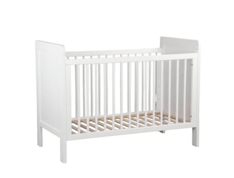 MUEBLEAR Berço 'Pauline' com 3 Posições de Altura Do Colchão Branco