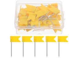 Conjunto De 50 Tachinhas Para Murais Amarelos Avisos, Ideias Para Desenhos E Trabalhos Manuais Material De Mesa