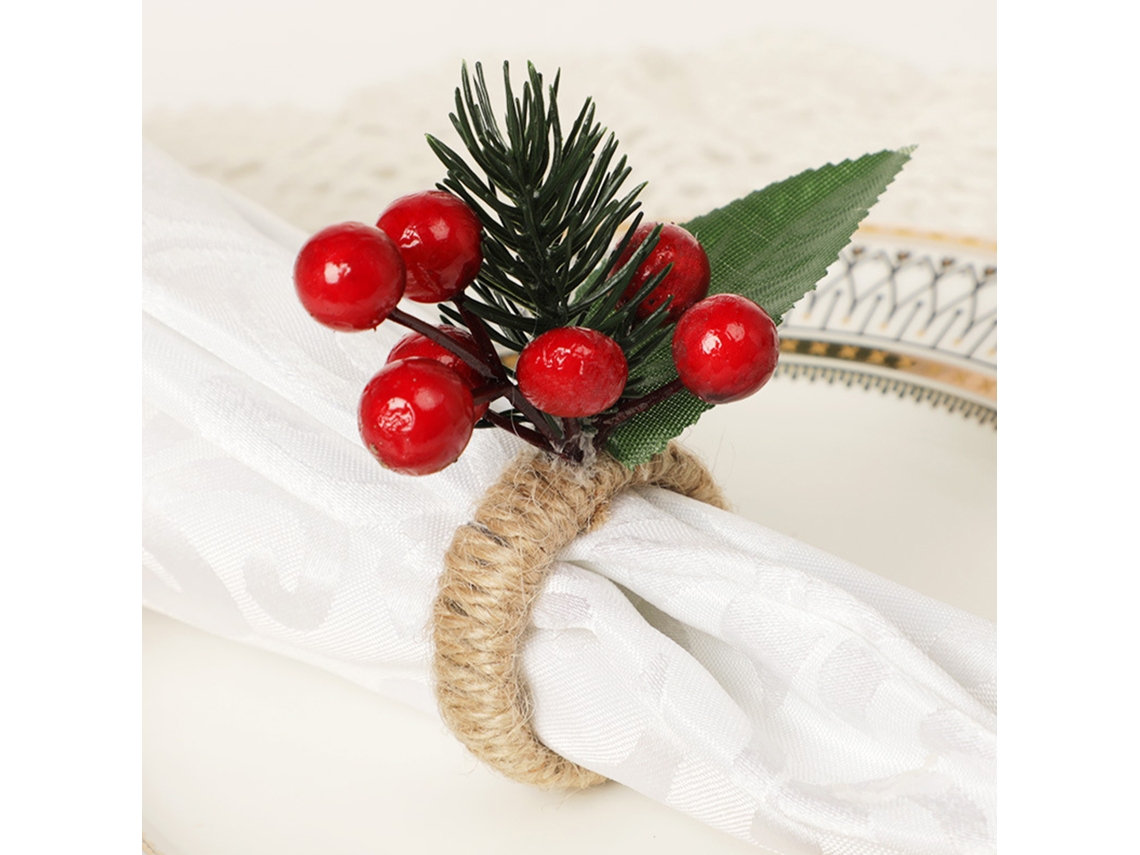 Anel De Guardanapo De Pinha Decoração Natal