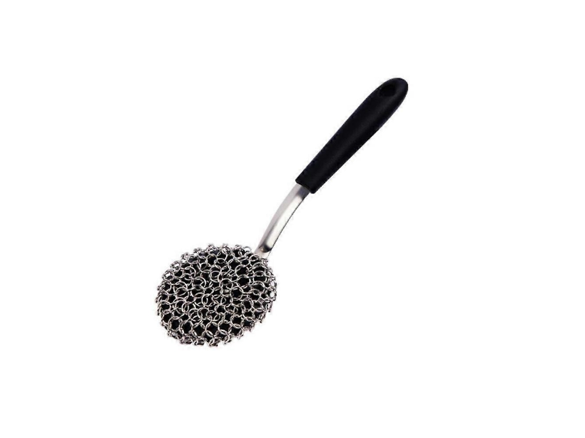 Escova Sem Cerdas para Grelha, com Raspador Integrado, Ferro Fundido AQUAFORGE