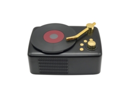 Gramofone Bluetooth portátil estilo retrô Yuexinghui T12 EOOCOO