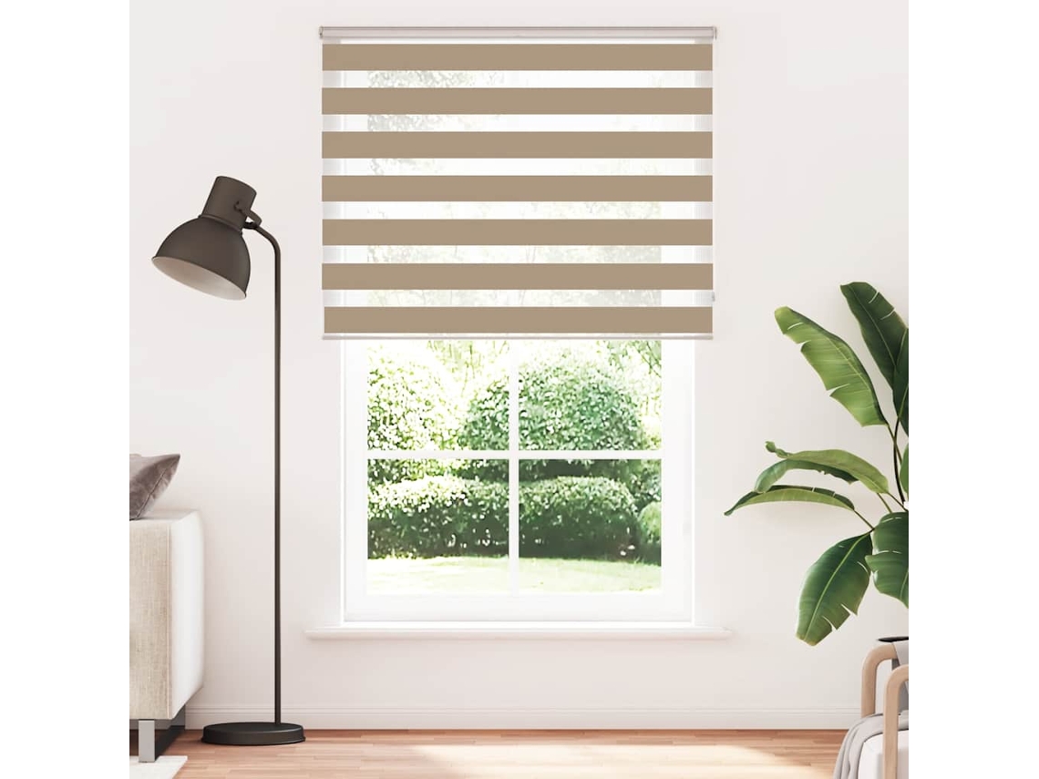 Cortina de Zebra - Persiana 140x200 Cm Largura do Tecido 135,9cm Poliéster HARLANV1