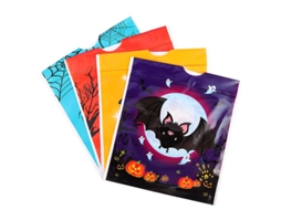 50 Unidades de Saco com Cordão de Halloween para Decoração de Halloween ALLINLESS